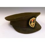 Military Officers cap, having Soviet Military Engineers patch to front