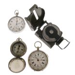 Two early 20th Century open-face pocket watches comprising 'Tell Best Centre Seconds Chronograph'