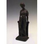 Resin figure of a classical female, 18cm high