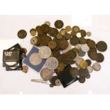 Coins - Collection of world and G.B. coins and tokens