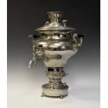 Early 20th Century Russian (Tula) silver plated samovar, 55cm high