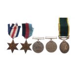 World War II medal group awarded to Bombardier Albert Hobbs, to include the France and Germany Star,
