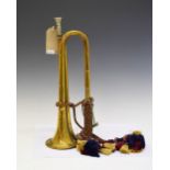Mayers & Harrison 1954 Infantry Military brass trumpet, with decorative tassels