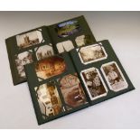 Postcards - Collection of mainly topographical postcards in two albums