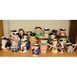 Quantity of mainly 20th Century pottery Toby jugs