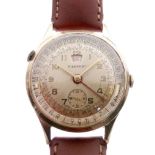 Pierpont - Gentleman's gold-plated wristwatch, champagne Arabic dial with month window at 12,