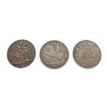 Coins - Queen Victoria 1897 crown, George V 1935 crown and a George VI 1937 crown (3)