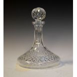 Waterford crystal ships decanter, 25cm high