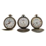 Three pocket watches for the Eastern market, comprising K. Serkisoff & Co Constantinople 800