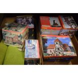 Quantity of mainly boxed Hornby OO gauge track side buildings to include The Boars House, Holy