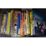 Books - Twenty-two vintage children's annuals to include; Book of World Soccer 1973, The Victor Book