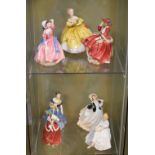 Seven various Royal Doulton figures, HN2315, two 113, 1834, 2304, 2147, 1992 and 2956 (7)