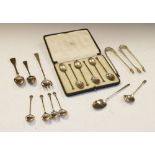 Cased set of six George V silver teaspoons, Sheffield, 1922, sponsor Mappin & Webb, in original