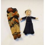 Circa 1930's Nora Wellings 'Edinburgh Castle Sailor', 23cm high, together with Native American