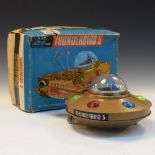 Rosenthal toy made Thunderbird 5 battery operated space monitor, with flashing lights, with original