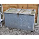 Eltex galvanised metal garden storage bin, 115cm wide