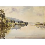 Phillip Harrold - Watercolour - Fritton Lake, Suffolk, 36.5cm x 54cm, framed, and one other