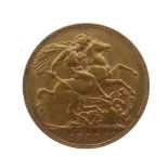 Gold Coin - Edward VII sovereign 1910