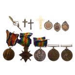 World War I medal group awarded to 98699 Dvr.C.E. Brimble of the Royal Artillery comprising War