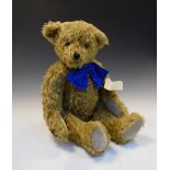 Deans Ragbook Co. Ltd, golden mohair teddy bear, with spotted bow tie 'Freddie 15/50', 60cm high