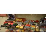 Assorted collection of Hornby and Hornby Dublo railway train locomotives, carriages, rolling