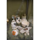 Quantity of crested china including World War I plane and Windsor Castle Tower