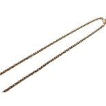 Yellow metal fancy-link necklace stamped 14k, 9.7g approx