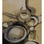 Ian Black RWA, (20th Century English School) - Pastel and gouache - Abstract study - Still life of