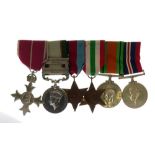 British World War II Medal group awarded to Major GJ McLean of the Royal Signals comprising 1939-