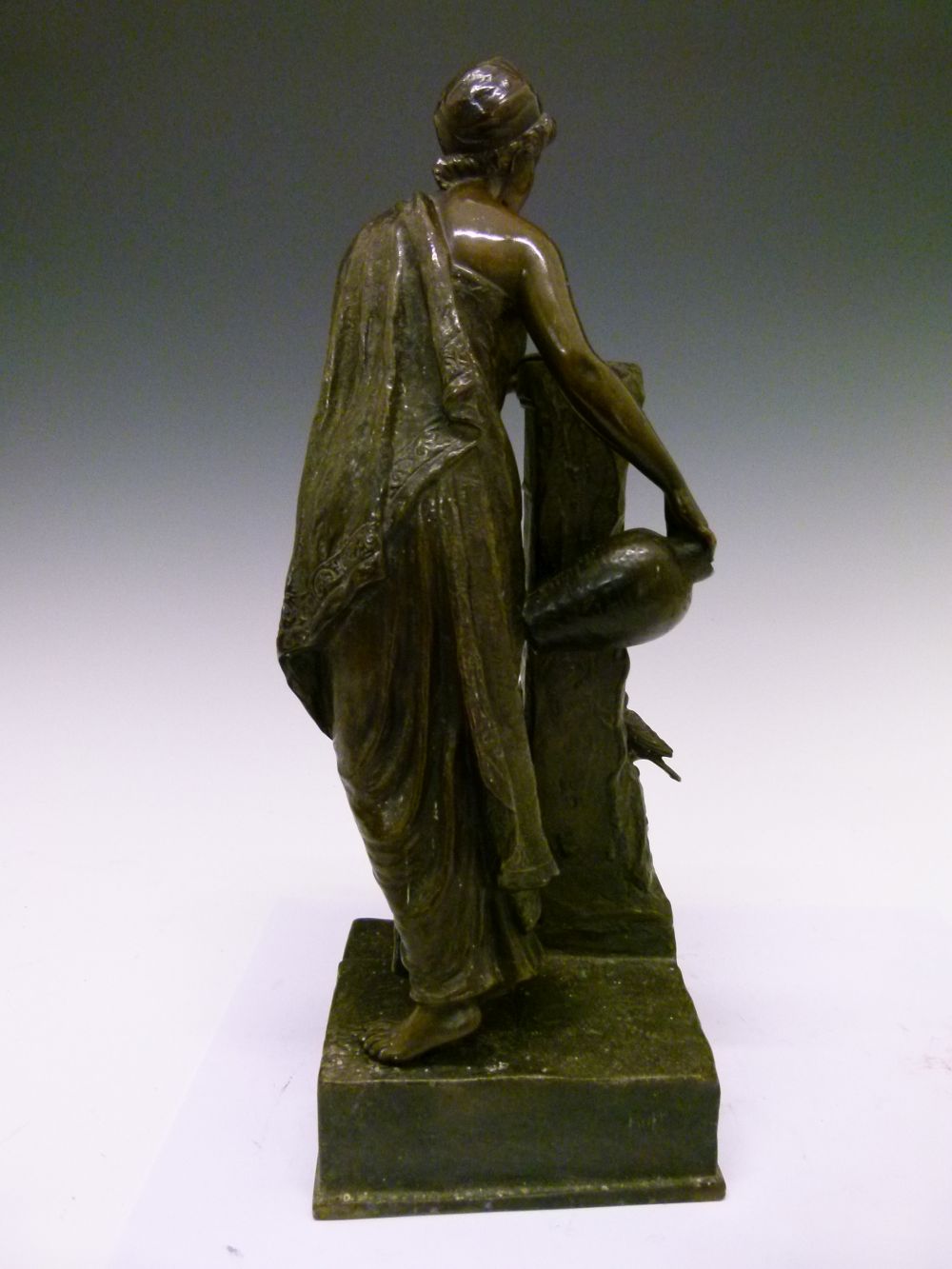 Andor Ruff (Hungarian, 1885-1951) - Early 20th Century cast patinated bronze of a female water - Image 4 of 8