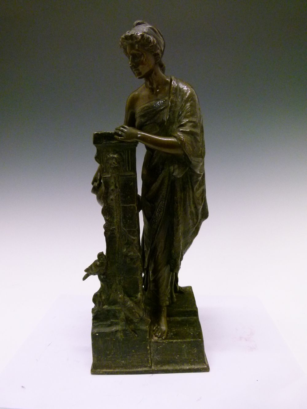 Andor Ruff (Hungarian, 1885-1951) - Early 20th Century cast patinated bronze of a female water - Image 2 of 8