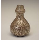 Elton Ware platinum crackle baluster vase, 10cm high Condition: No obvious faults or