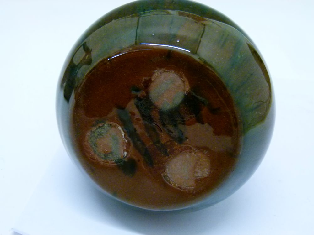 Two small Elton Ware jugs, both with foliate decoration, one being on a blue/brown ground, the other - Image 5 of 7