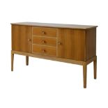 Modern Design - Gordon Russell walnut sideboard fitted two doors and three drawers with Gordon