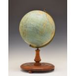 Early 20th Century W. & A.K. Johnston's New Century 12-inch Terrestrial Globe, with brass sector