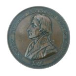 Bronze medallion of the Shipwrecked and Mariners Royal Benevolent Society 1839, with figure of