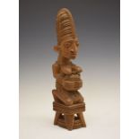 Ethnographica - Joseph Adeyemi Fakeye (Ibadan, Nigeria, b.1931) - Carved Obeche wood Yoruba