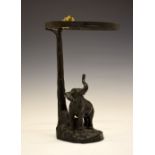 Alfonzo Titze (Austrian, 20th Century) - Art Deco style bronze table lamp modelled as an elephant