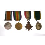 British World War I Medal Group awarded to 106(730020) Bombardier E Wakeham of the Royal Field