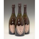 Three bottles Dom Perignon Rosé Champagne 1995 vintage (3) Condition: Levels and seal are good,