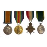 British World War I Medal Group, awarded to 890(730138) Gunner A Dimond of the Royal Artillery