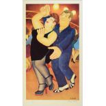 Beryl Cook (1928-2008) - Signed limited edition coloured print - 'Dancers',No.222/650, published
