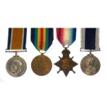 British World War I Medal Group awarded to 189726 Chief Yeoman of Signals JJ Fincham of the Royal