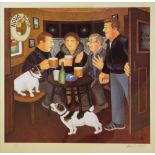 Beryl Cook (1928-2008) - Signed limited edition coloured print - 'Novascotia Pub',No.60/650,