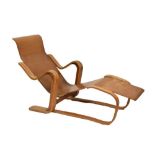 Isokon bent ply 'Long Chair', circa 1940, designed by Marcel Breuer (1902-1981), 130cm long,