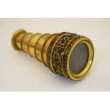 Late 19th/early 20th Century gilt metal five-draw opera telescope in the Palais Royal taste, the