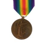 First World War South Africa Victory Medal 1914-18 awarded to SPR F Whatmore of the Sarods, on