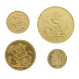 Gold Coins - Queen Victoria Golden Jubilee 1887 London Mint Office boxed four-coin collectors set