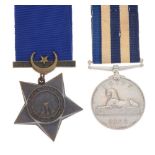 Victorian British Conquest of Egypt 1882-89 Medal awarded to WJ Welsh AB of HMS Minotaur, together