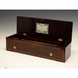 Nicole Freres a Genève - Late 19th Century inlaid mahogany musical box, the 13-inch barrel and